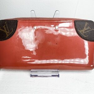 Louis Vuitton Vernis Zippy Wallet – Coral / Rose Monogram Corners